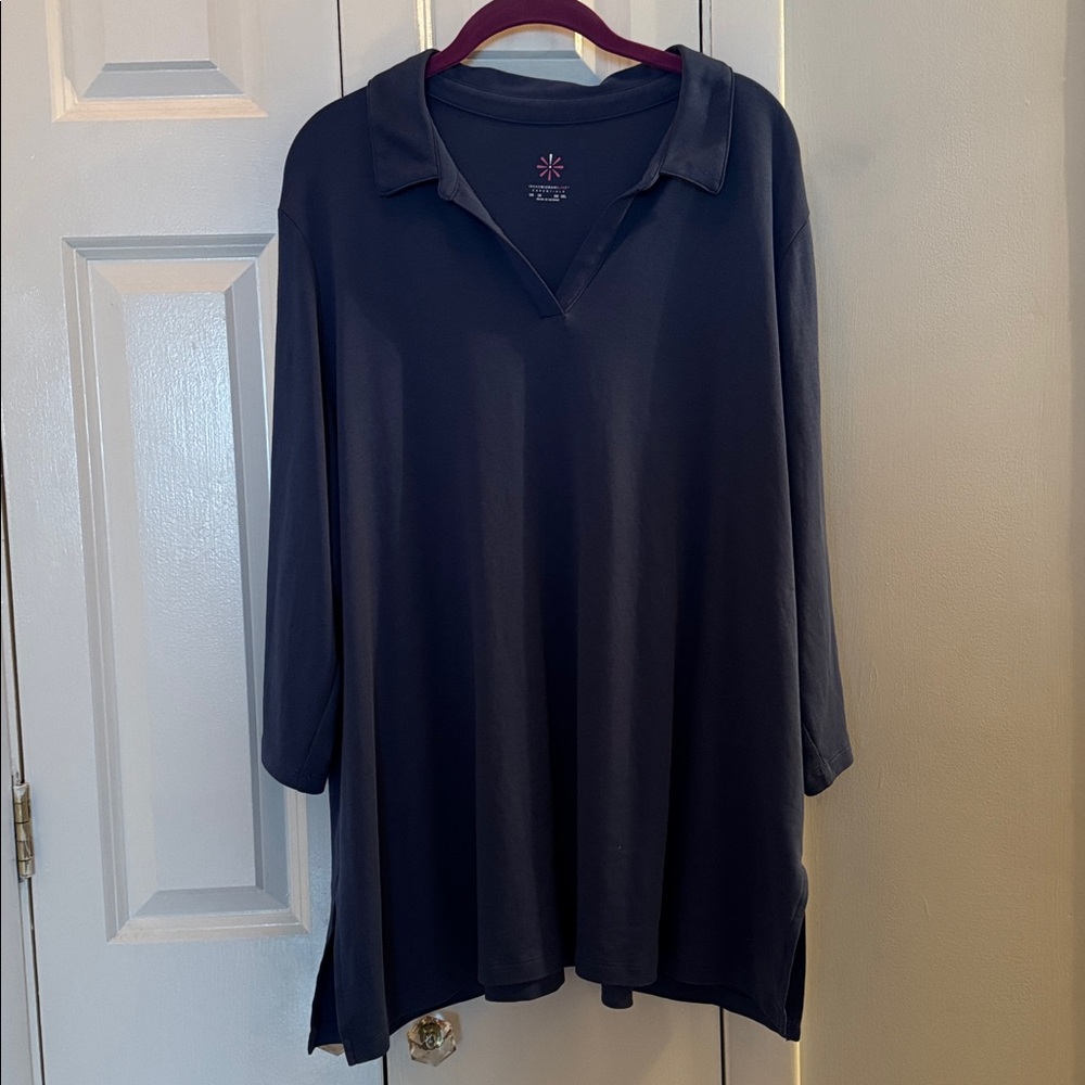 Like New Isaac Mizrahi Pima Cotton Tunic, size 3X